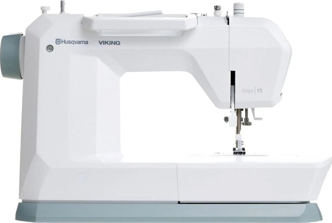 Makine qepëse Husqvarna Onyx 15, mekanike, e bardhë