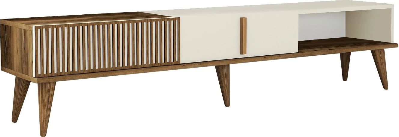 Komodë TV Hanah Home, Milan Alt, ngjyrë arre dhe krem