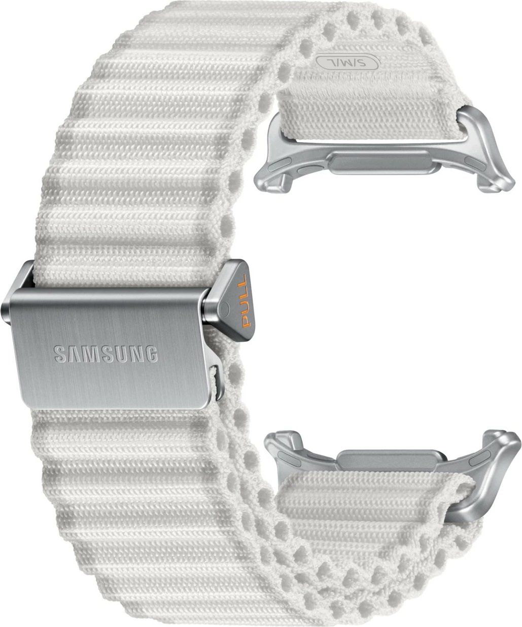 Bandë Samsung për Galaxy Watch Ultra, e bardhë, pëlhurë, najlon