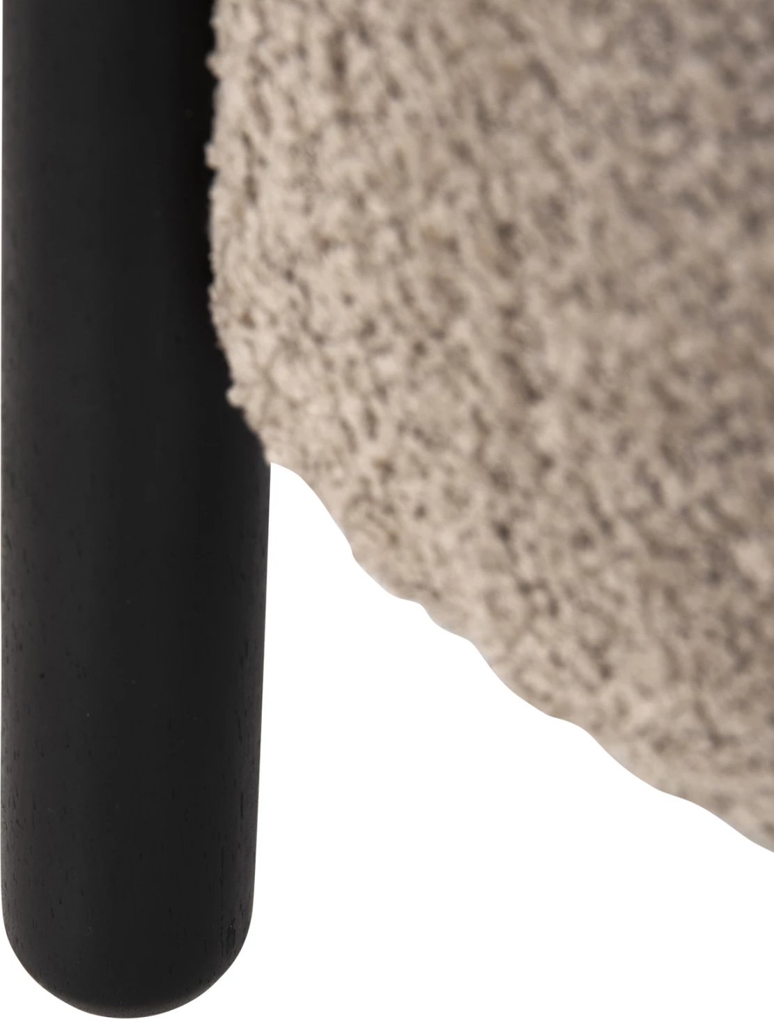 Karrige për bar, ngjyrë bezhë, këmbë metalike të zeza, Φ45x36H cm