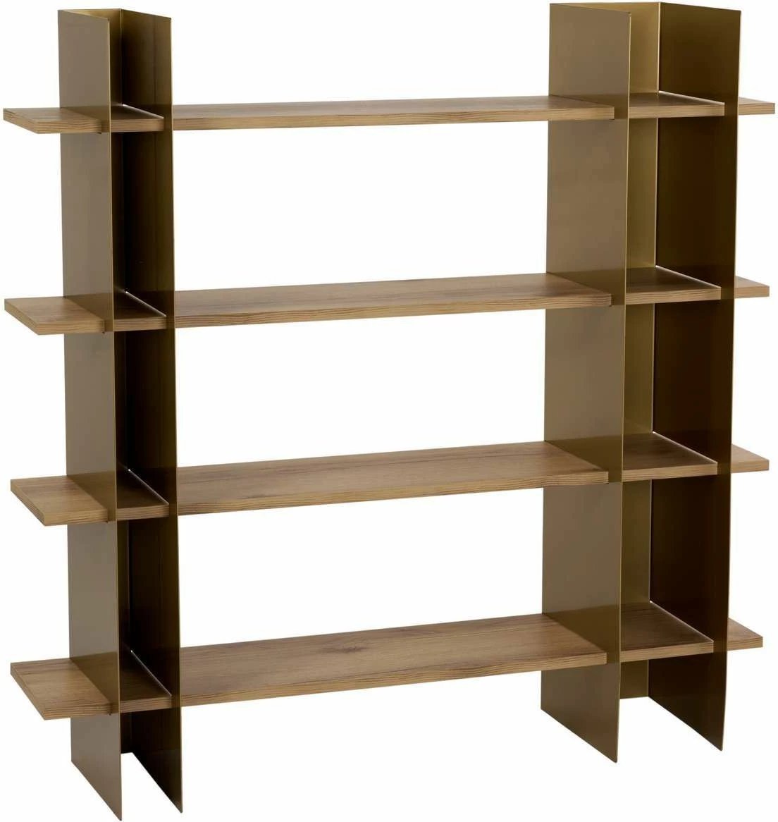 Raft librash Skye Decor, ngjyrë ari, Shb-017-A