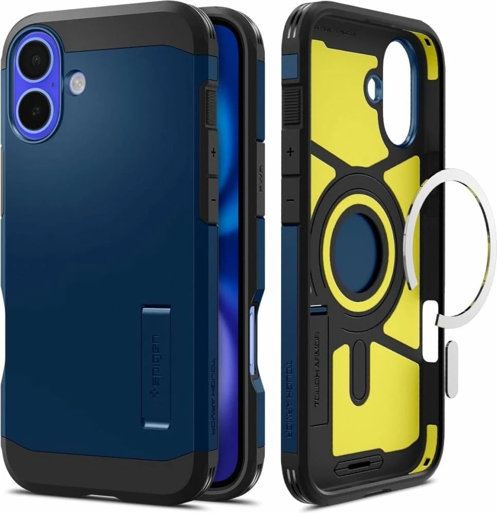 Mbështjellës Spigen Tough Armor Mag për iPhone 16, MagSafe, Blu