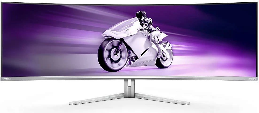 Monitor Philips Evnia 8000 49M2C8900L/00, 49 inç, QD-OLED, Dual QHD, 1ms, i bardhë