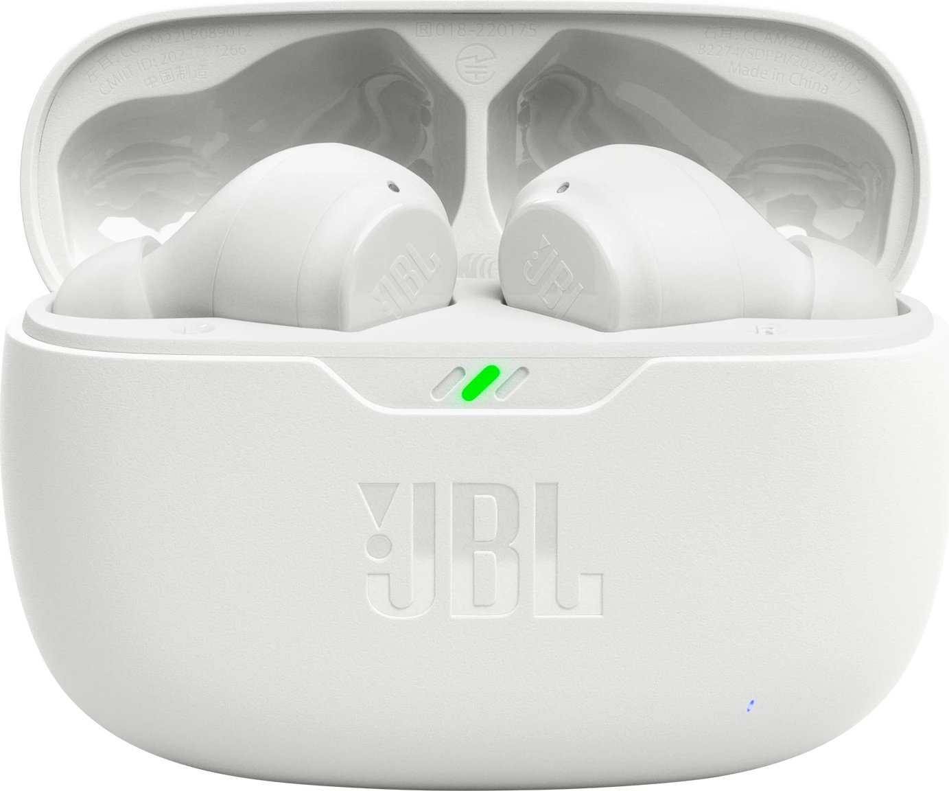 Kufje wireless JBL Wave Beam, Bluetooth 5.2, TWS, IP54, USB-C, të bardha