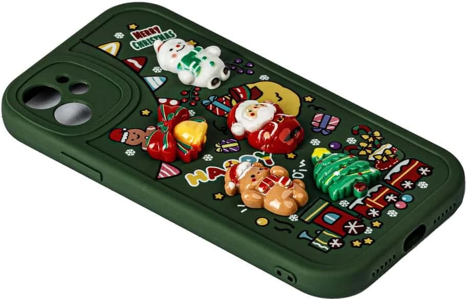 Fotroll për telefon TECH TIME Christmas Edition Green (IP16PLUS)