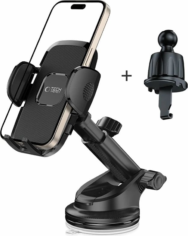 Mbajtëse veture për celular Tech-Protect V3, universale, e zezë Mbajtëse veture për celular Tech-Protect V3, universale, e zezë