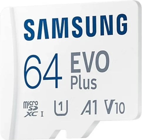 Kartelë memorie microSD Samsung EVO Plus 64GB me adapter SD