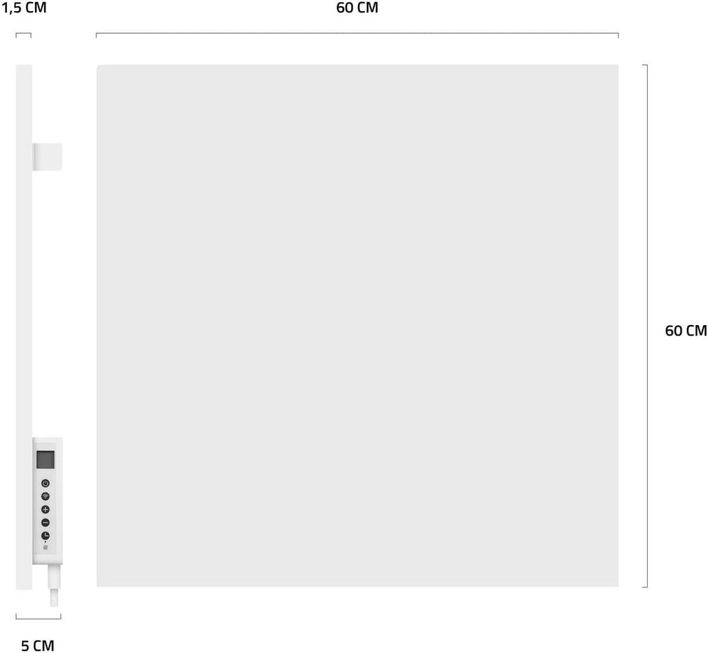 Panel ngrohës smart Hombli 2024, 350W, e bardhë