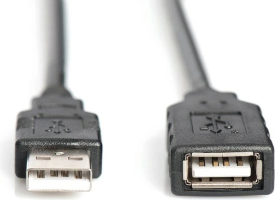 Kabllo zgjatues USB 2.0 Digitus DA-73100-1, 10m, e zezë