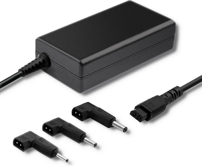 Kasë furnizimi Qoltec për Asus, 65W, 3 plugje, me kabllo rryme, e zezë