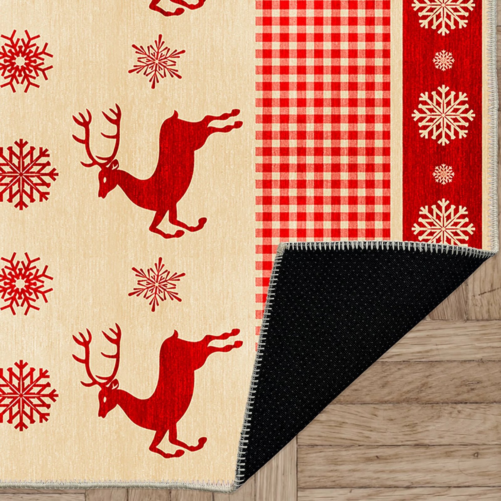 Qilim (50x80), Conceptum Hypnose, Woobtny0331, ngjyrë e kuqe/krem