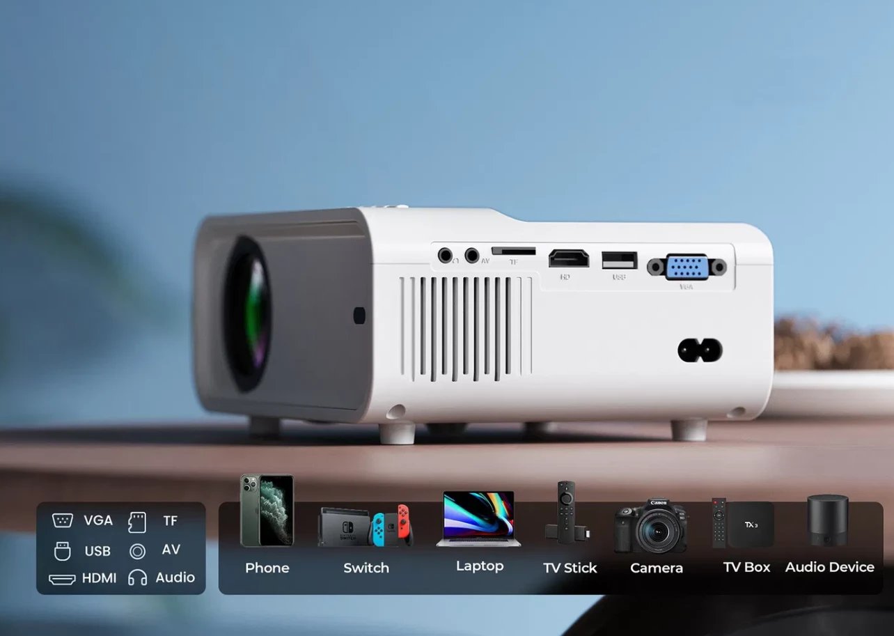 Mini video Projector me perde deri ne 100" inch Vankyo