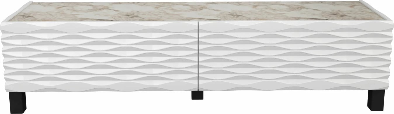 Komodë TV Hanah Home, Lerze, e bardhë, Ephesus