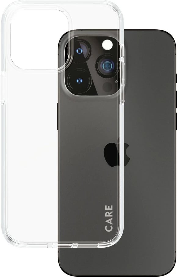 Mbështjellës PanzerGlass CARE Case Flagship Clear për iPhone 15 Pro Max, transparent