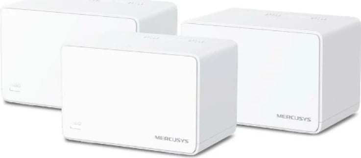 Router Mesh Wi‑Fi 6, Mercusys Halo H80X, AX3000 (deri 3000 Mbps), 3-pack, e bardhë