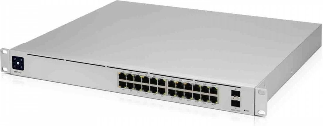 Switch i menaxhuar UBIQUITI USW-Pro-24-POE-EU, 24x1G PoE, 2x SFP+, rack, 450W, Gri