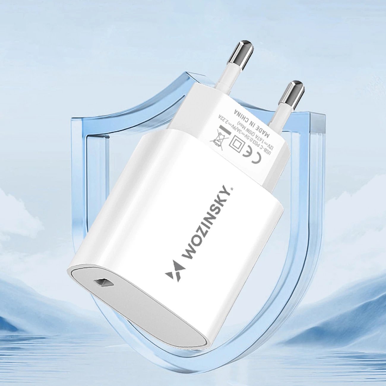 Karikues muri Wozinsky WGWCCW, 20W, USB-C, i bardhë Karikues muri Wozinsky WGWCCW, 20W, USB-C, i bardhë