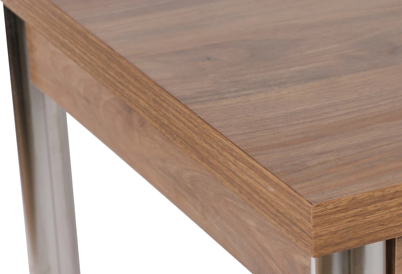 Tavolinë ngrënieje me zgjatje, ngjyrë arre dhe argjendi, Polo - 1308