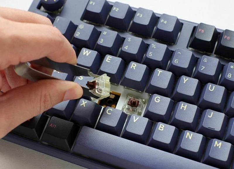 Tastierë gaming Ducky One 3, e kaltër