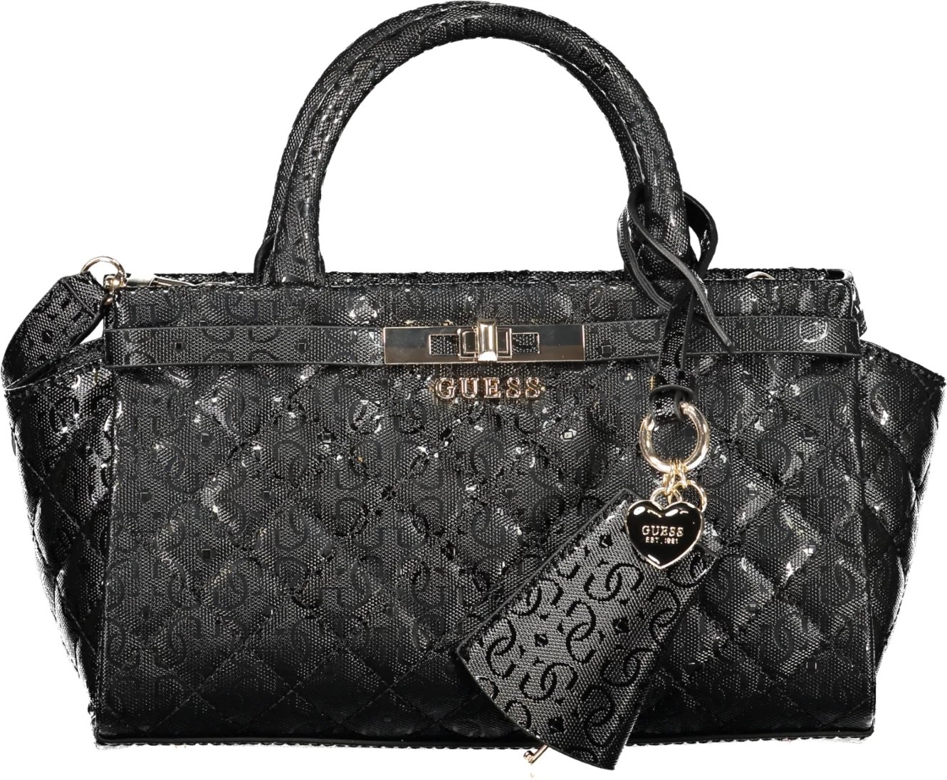 Çantë GUESS JEANS IDRA femra, e zezë