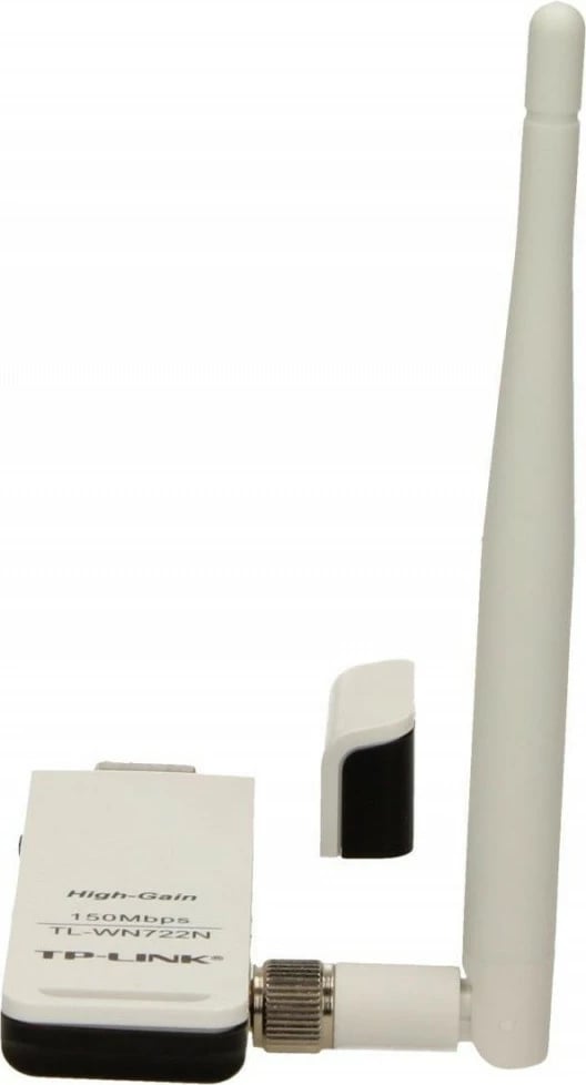 Kartë rrjeti WiFi USB TP-LINK TL-WN722N, 150 Mbps, antenë 4 dBi, e bardhë