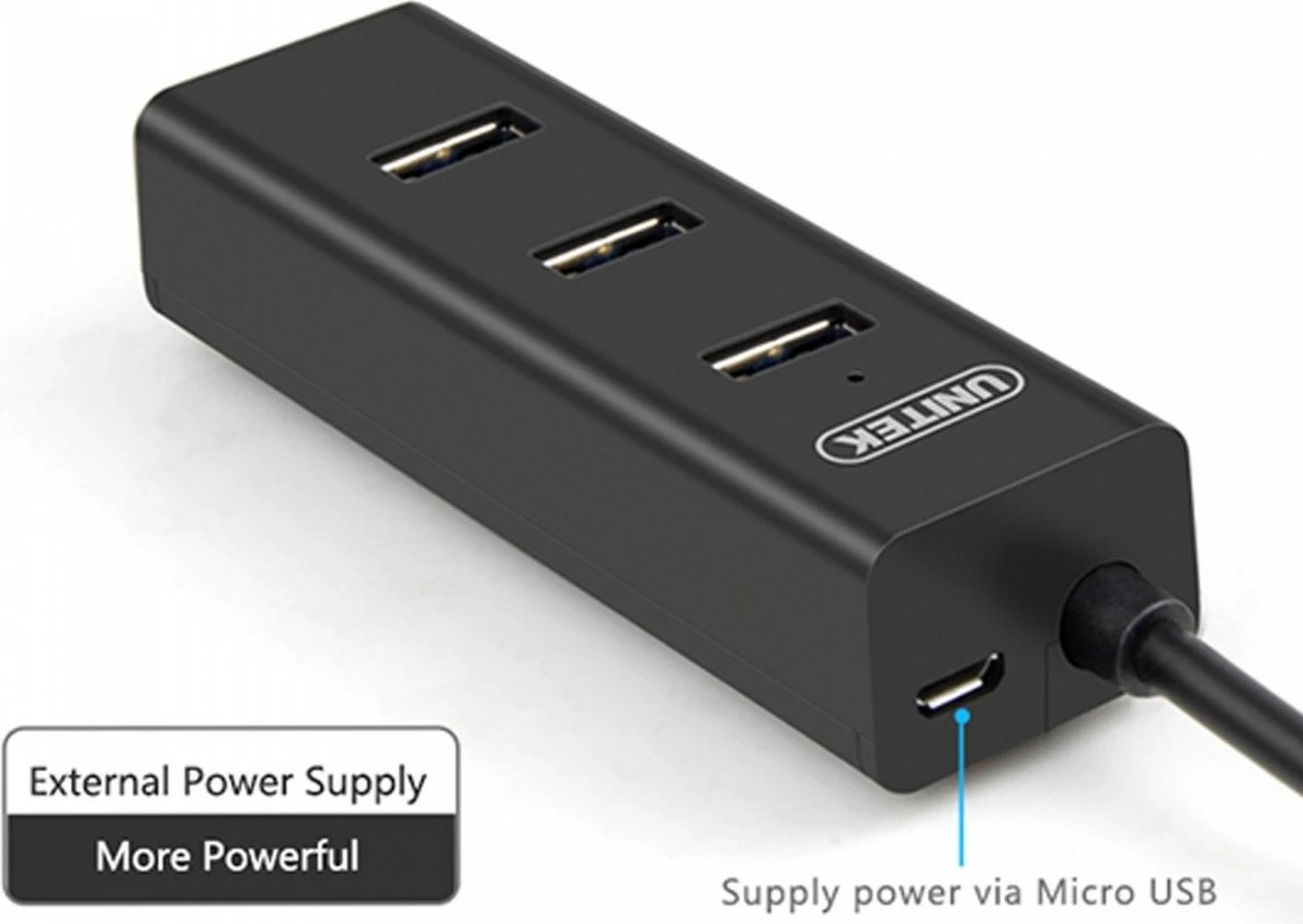 Hub USB 4x Unitek Y-3089, USB 3.0, i zi