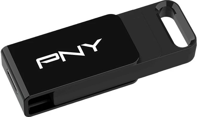 Pendrive PNY Elite 256GB, USB-C 3.2, e zezë