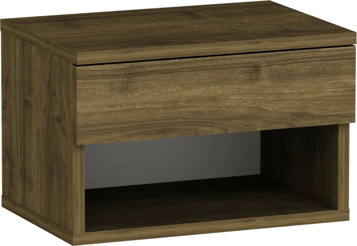 Komodinë nate Skye Decor, ngjyrë arre, Rıbes