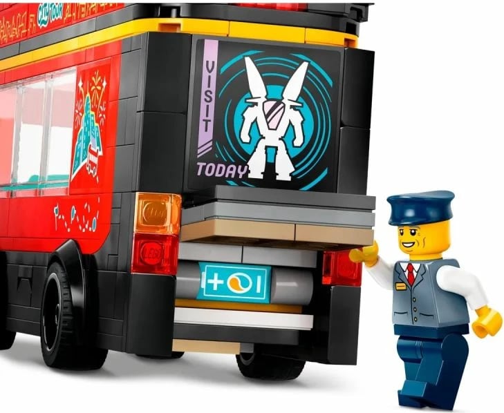 Lego autobus dykatësh i kuq, fëmijë