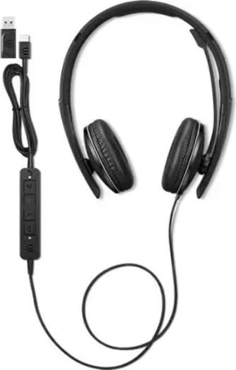 Kufje Lenovo Wired ANC Gen 2 Teams 4XD1M45627, me mikrofon, e zezë, me tela