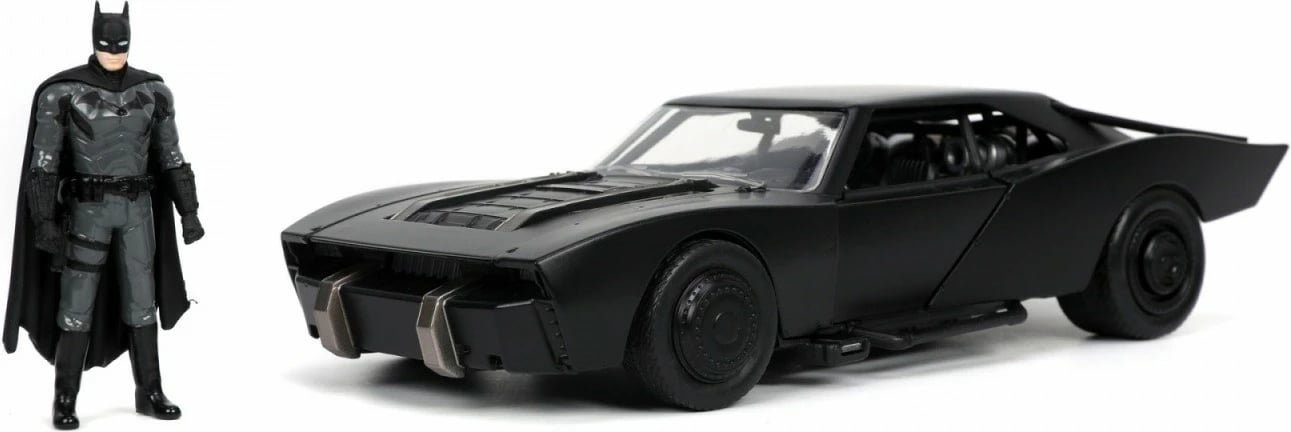 Vetura koleksionuese Jada Toys Batman Batmobile 1:24 me figurë Batman, e zezë