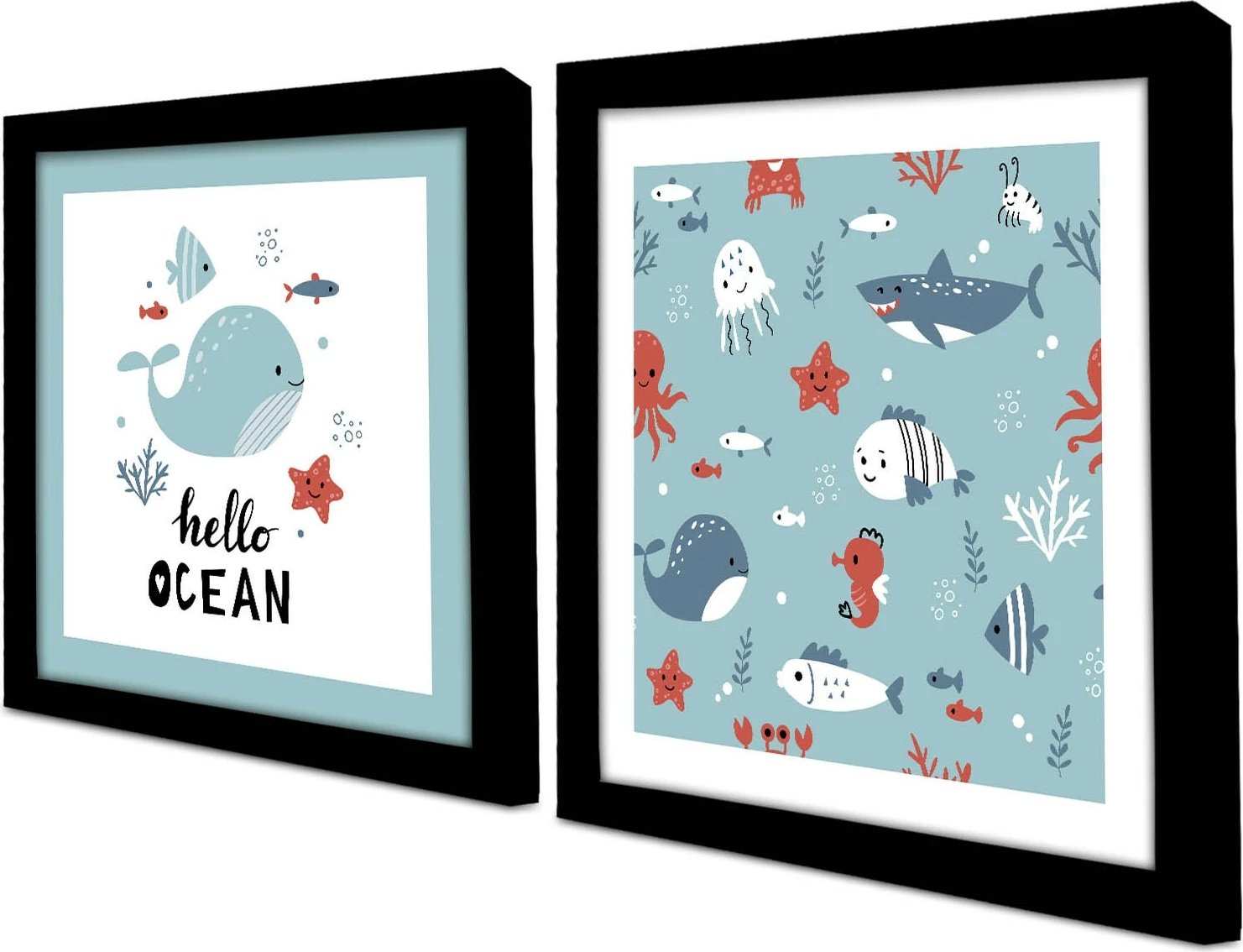 Pikturë dekorative me kornizë MDF (2 copë), Wallity, 2P3333SCT-018