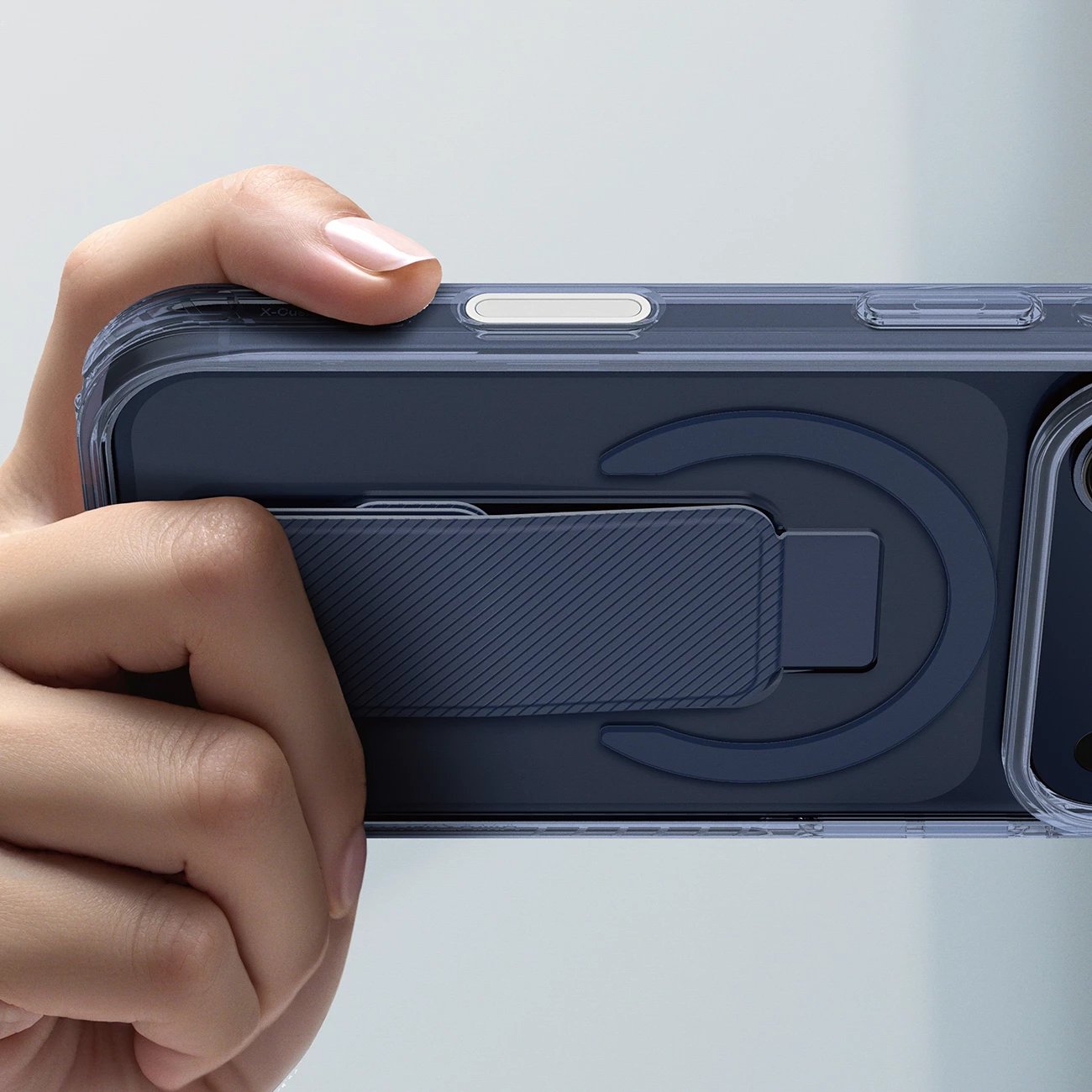 Mbështjellës AmazingThing Titan Pro Holder për iPhone 17 Pro Max, MagSafe, Kaltër