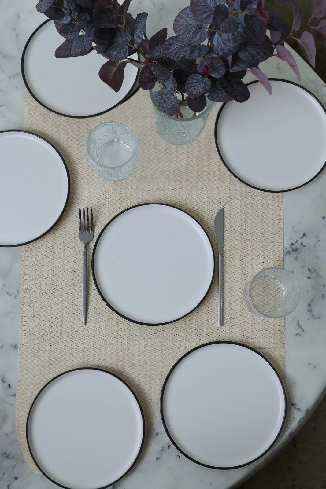 Set për shërbim torte (6 copë), Hermia Concept, X00019020, ngjyrë e bardhë mat