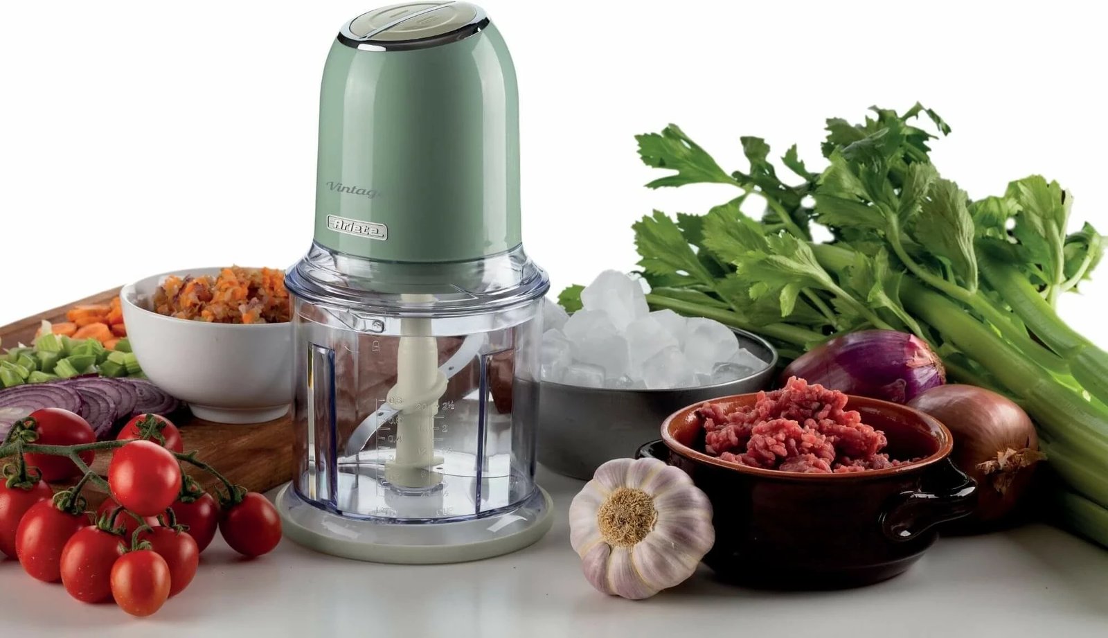 Tritatore Ariete Vintage 0438, 600ml, 400W, e gjelbër