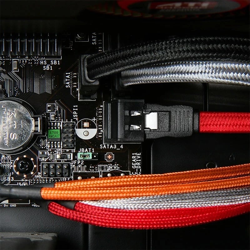 Zgjatës Kablli PCIe 6-Pin BitFenix, i kuq e zi