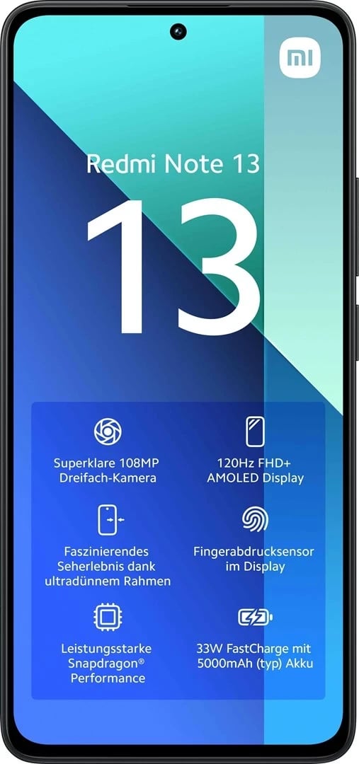 Celular Xiaomi Redmi Note 13, 6.67", 8+256GB, i zi
