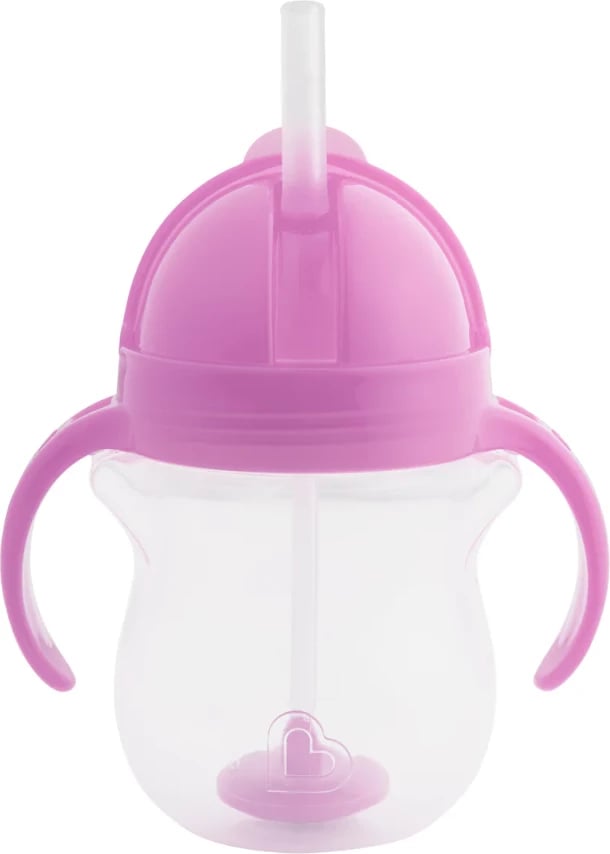 Shishe për fëmijë Munchkin Click Lock Weighted Straw Trainer e vjollce, 295 ml