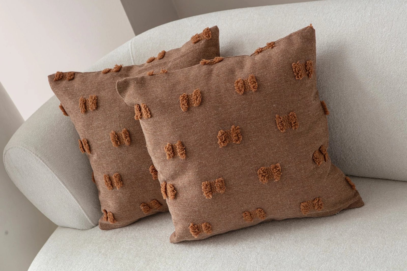 Set mbulesash për jastëkë, 2 copë, ngjyrë kafe, Evila Originals, Tuffet v3