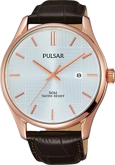 Orë dore për meshkuj PULSAR REGULAR, rrip i kaftë