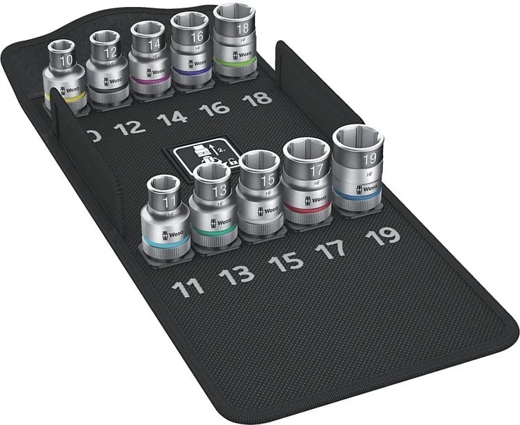 Set bitash për arra WERA 8790 HMC HF 1, 10 copë, çelik inox