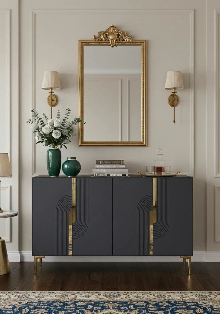 Konsol Skye Decor, Meyra 120, antracit, ar