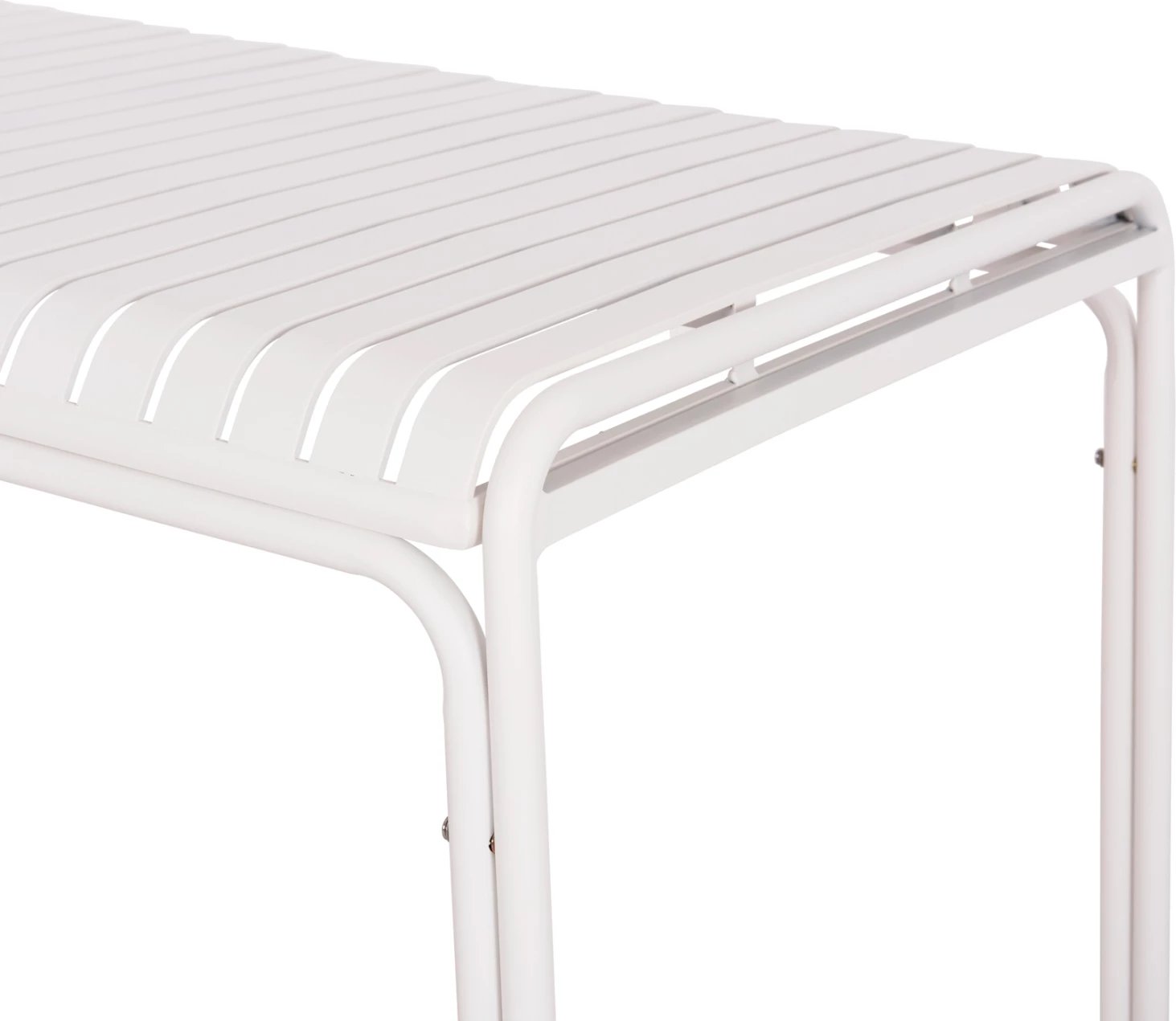 Tavolinë alumini për jashtë, ngjyrë e bardhë, RACHEL FH6339.02, 150x80x75cm