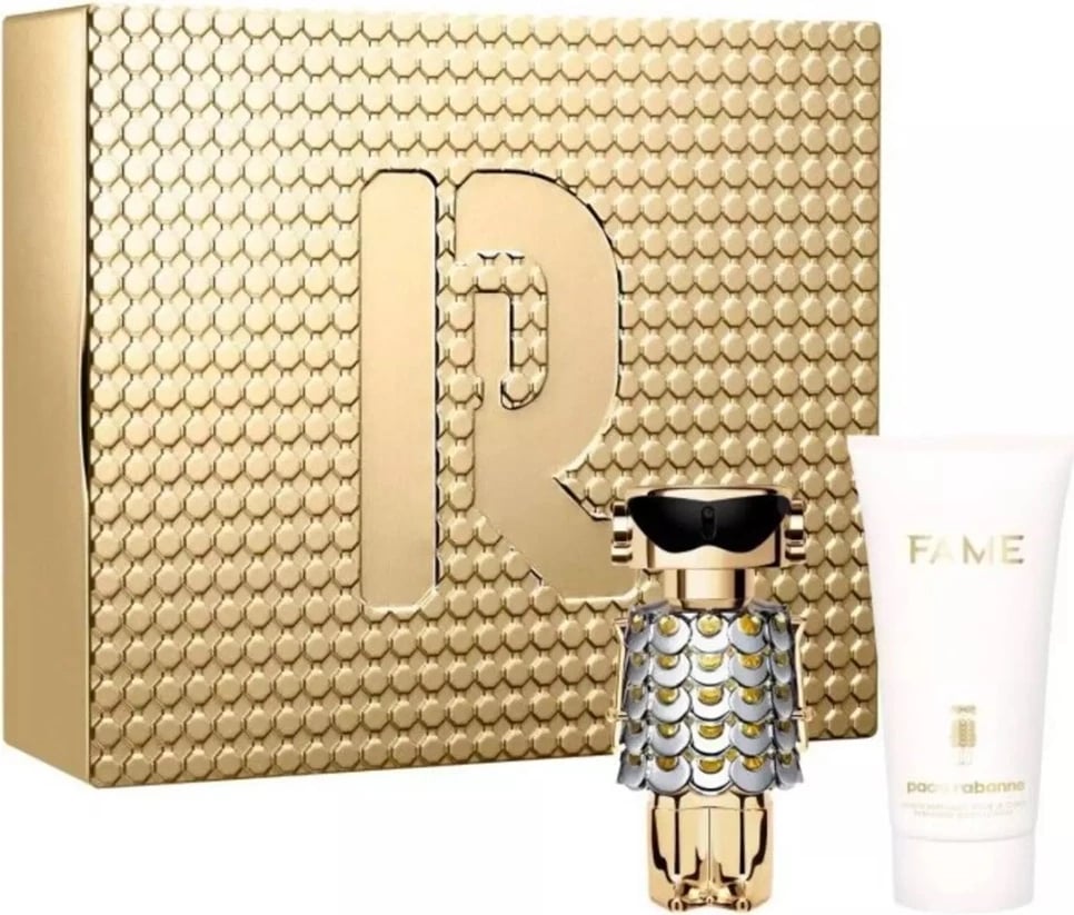 Set Eau de Parfum për femra Paco Rabanne Fame, 50ml + balsam trupi 75ml