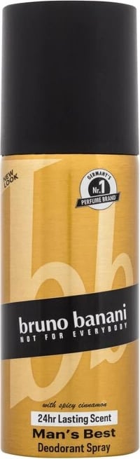 Deodorant për meshkuj Bruno Banani Man's Best me kanellë pikante, 150ml