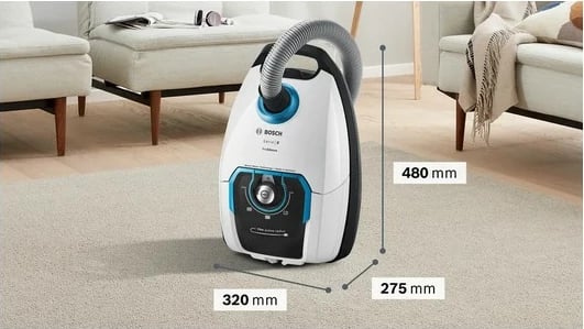 Fshesë me korrent drum Bosch Serie 8 BGB75XSIL, 650W, 5L, e bardhë