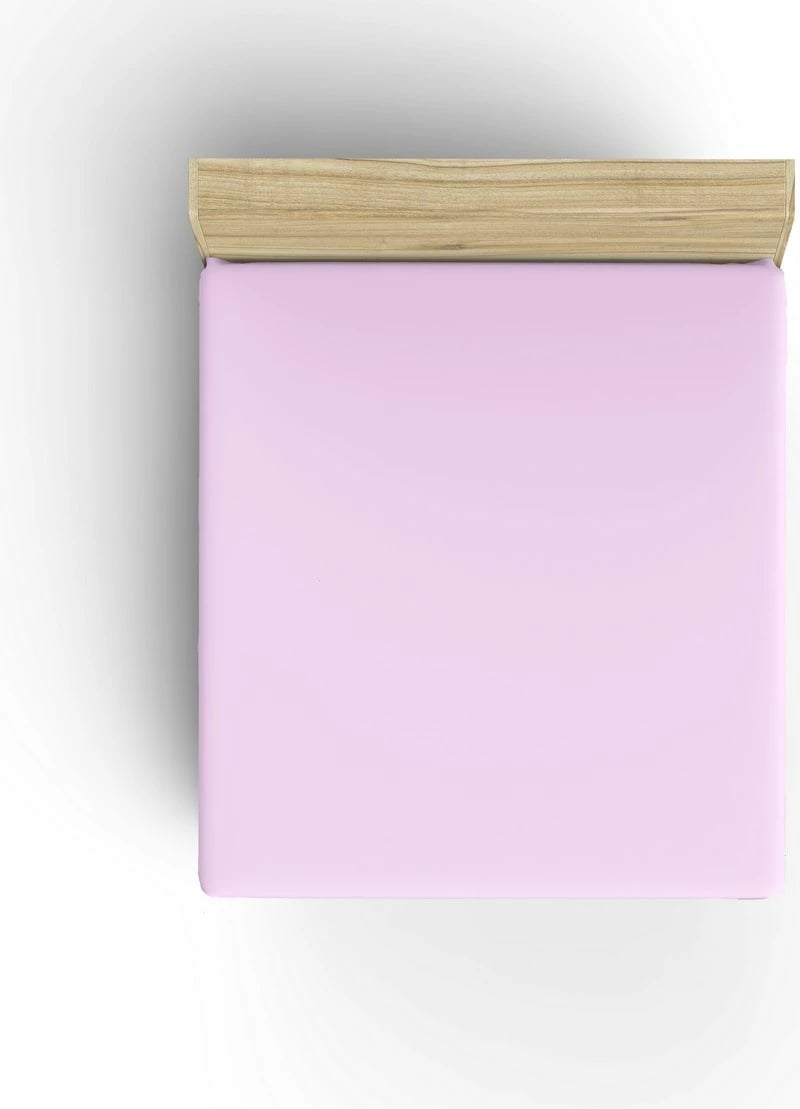 Çarçaf i vetëm ranforce, ngjyrë lejla, L'essentiel, 90x200+30 cm