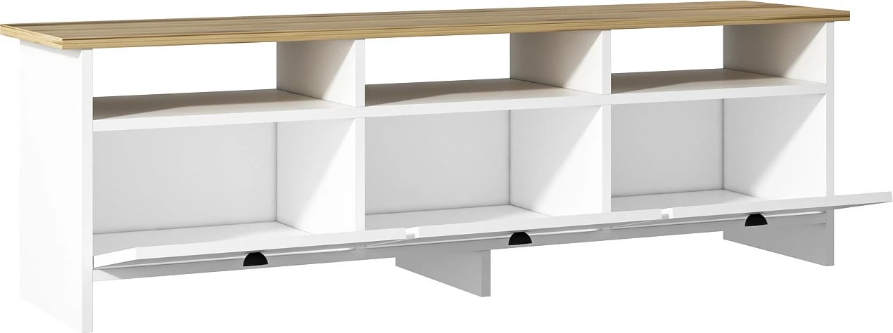 Set mobiljesh për dhomë dite, Skye Decor, Oslo, ngjyrë e bardhë dhe lis