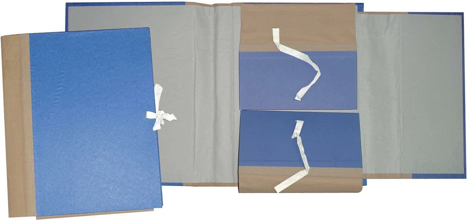 Dosje arkivimi Next me lidhëse, H35x25x10cm, Blu