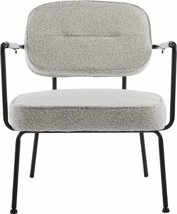 Karrige e ulët Prisley, krem, 73x66x78